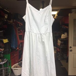 Light blue thin denim dress
